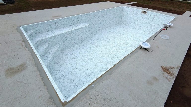 Murovaný bazén s fóliou SOPREMAPOOL 3D - Sensitive White 1,8mm