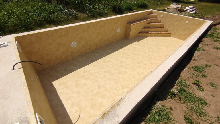 Murovaný bazén s fóliou SOPREMAPOOL 3D - Sensitive Sand 1,8mm