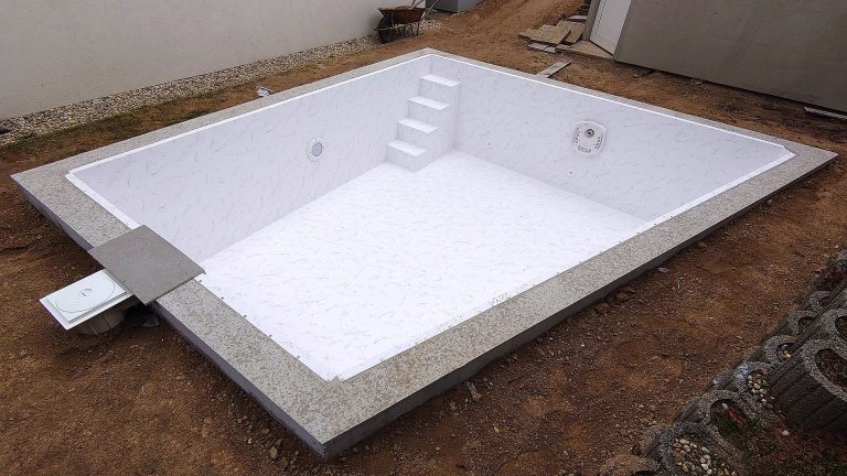 Murovaný bazén s fóliou HAOGENPLAST Stoneflex Royal 3D
