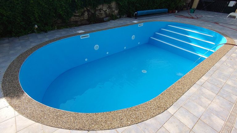 Murovaný bazén s fóliou HAOGENPLAST Premium modrá