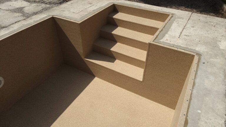 Murovaný bazén s fóliou HAOGENPLAST Stoneflex Sand 3D