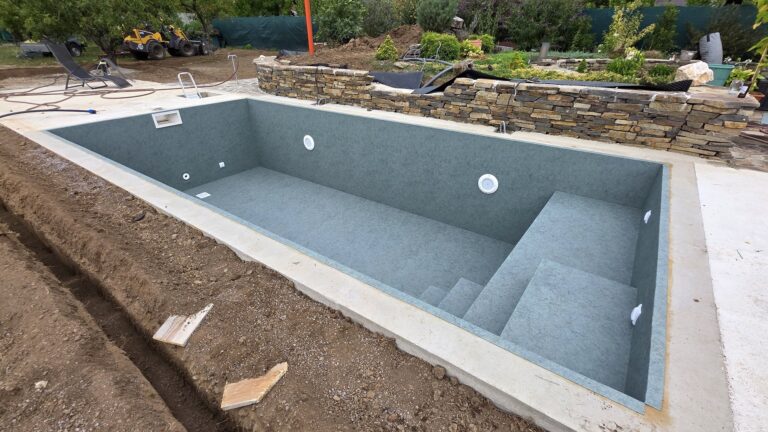 Murovaný bazén s fóliou HAOGENPLAST Stoneflex Forest 3D