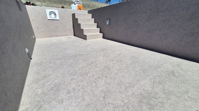 Murovaný bazén s fóliou HAOGENPLAST Stoneflex Ivory 3D