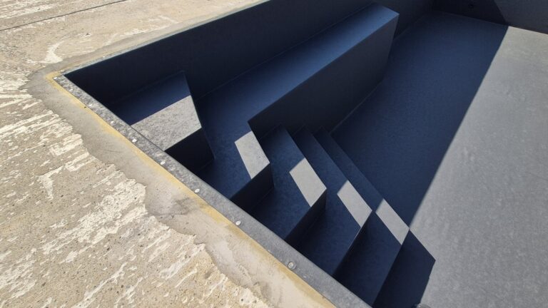 Murovaný bazén s fóliou HAOGENPLAST 3D-UNI DARK GREY