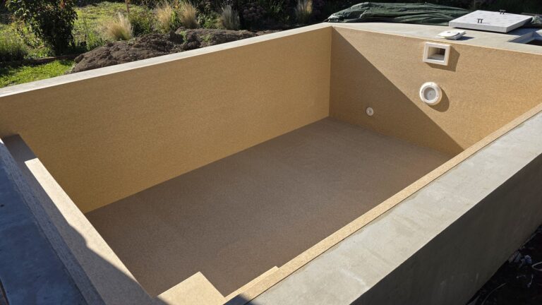 Murovaný bazén s fóliou HAOGENPLAST Stoneflex Sand 3D