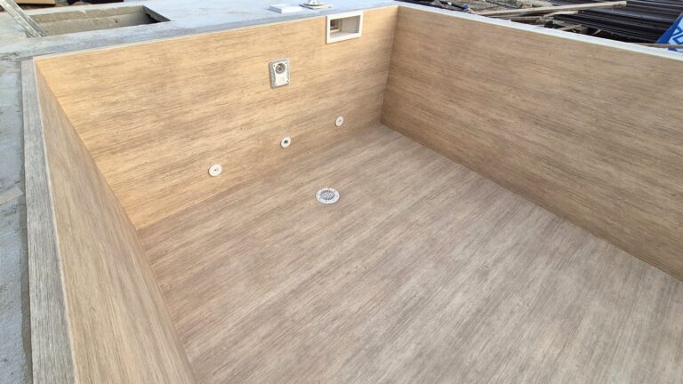 Murovaný bazén s fóliou HAOGENPLAST Larch Fresco 3D