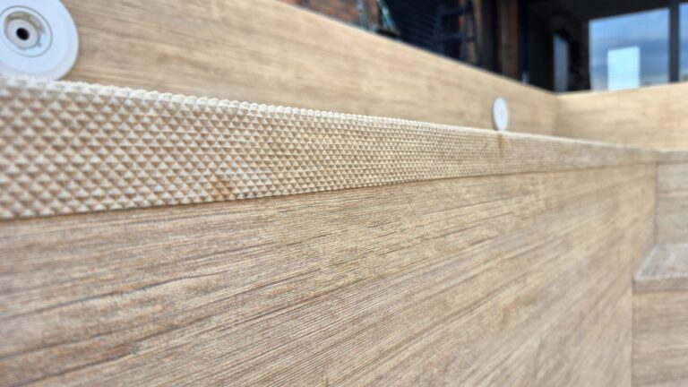 Murovaný bazén s fóliou HAOGENPLAST Larch Fresco 3D