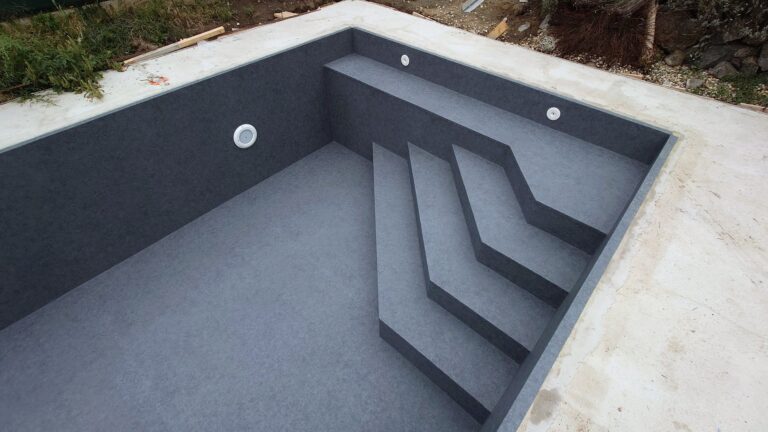 Murovaný bazén s fóliou HAOGENPLAST Stoneflex Slate 3D